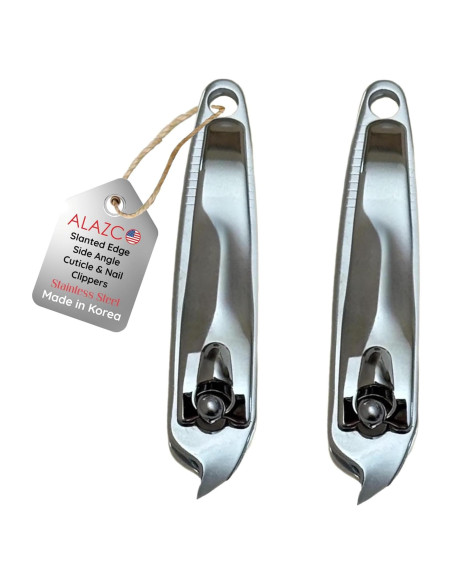Cortadores de Uñas y Cutículas ALAZCO - Juego de 2, 6.03 cm Cortadores de Uñas y Cutículas ALAZCO - Juego de 2, 6.03 cm