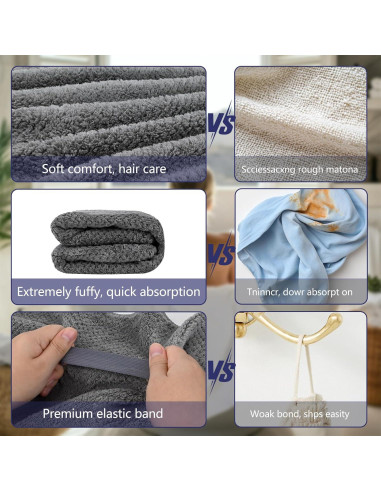 Paquete de 2 Toallas de Microfibra PUOMUE 60x93 cm Absorbentes