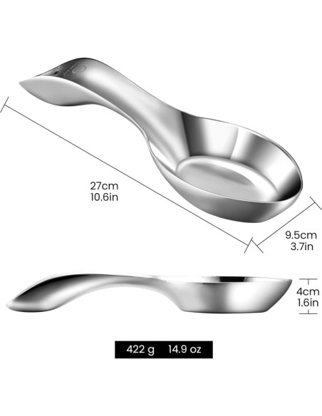 Soporte para cuchara de acero inoxidable Gourmet Easy - Apto lavavajillas Soporte para cuchara de acero inoxidable Gourmet Easy - Apto lavavajillas