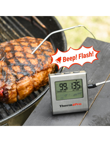 Termómetro de Cocina Digital ThermoPro TP-16 con Sonda de Acero Inoxidable Termómetro de Cocina Digital ThermoPro TP-16 con Sonda de Acero Inoxidable