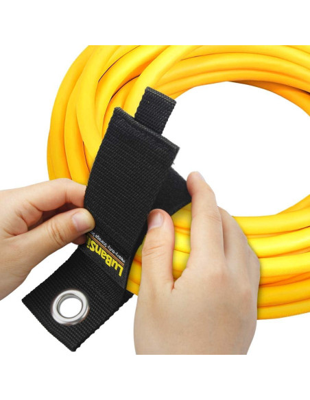 Organizador de Cables LuBanSir 9 Paquetes 33 cm Negro Organizador de Cables LuBanSir 9 Paquetes 33 cm Negro