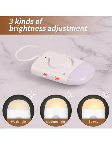 Luz Nocturna LED Rengmot con Sensor de Movimiento 500mAh