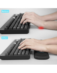 Reposamuñecas Ergonómico VAYDEER 36x8 cm Espuma Viscoelástica 2