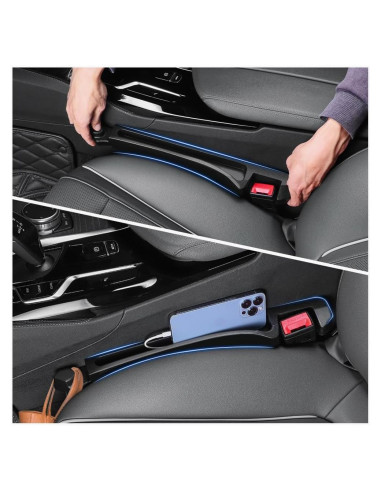 Relleno Espacio Asientos Coche Figpade PU Negro 42.7x5.5cm