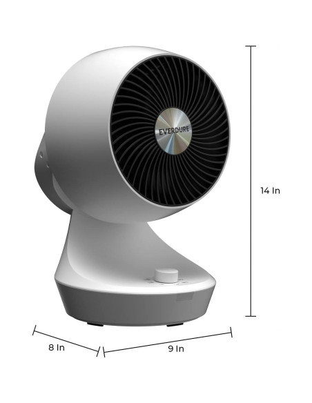Ventilador de Mesa Oscilante Everdure ED9QW Blanco 18W 3 Velocidades Ventilador de Mesa Oscilante Everdure ED9QW Blanco 18W 3 Velocidades