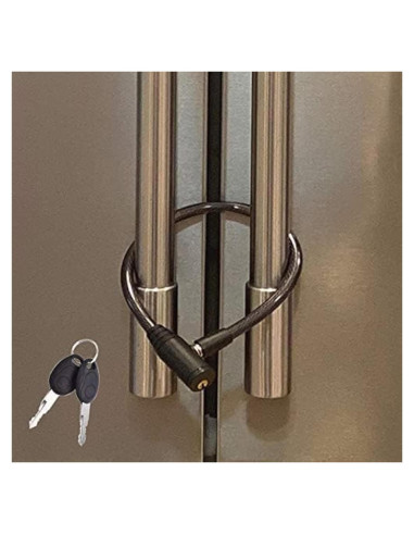 Candado para Refrigerador Urban August - Acero Inoxidable, Negro
