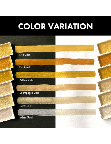 Set de 6 Acuarelas Kuretake Gansai Tambi Colores Estelares