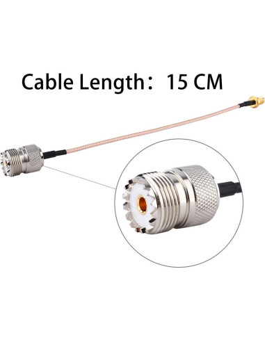 Cable Adaptador Antena SMA Femenino a UHF 15.24 cm TengKo