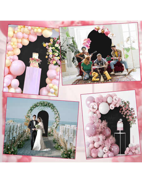Cubierta de Arco de Boda Vazak 1.22m Spandex Negro Cubierta de Arco de Boda Vazak 1.22m Spandex Negro