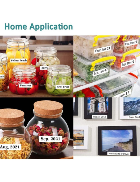 Cinta de Etiquetado Hehua TZe221 6 Paquetes 9mm Negro sobre Blanco Cinta de Etiquetado Hehua TZe221 6 Paquetes 9mm Negro sobre Blanco