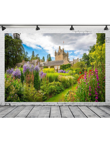 Fondo de Fotografía 300x200cm Loccor Jardín Flores