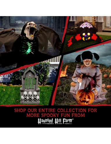 Arco Inflable de Halloween Haunted Hill Farm 3.05m con Luces