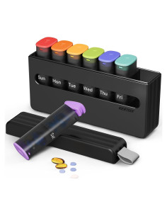 Organizador Semanal de Pastillas KERTSSY 2 Veces al Día 14 Compartimentos