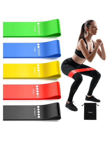Set de Bandas de Resistencia Renoj 5 Unidades para Ejercicio