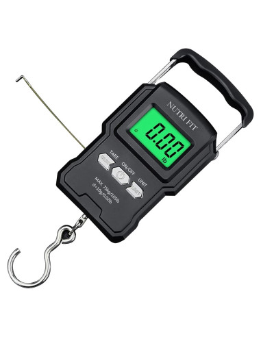 Balanza Digital de Mano NUTRI FIT 75kg con Cinta Métrica