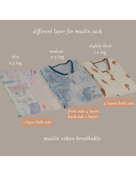 Saco de dormir muselina algodón bloomSTAR 0.5 TOG 18-36 meses Saco de dormir muselina algodón bloomSTAR 0.5 TOG 18-36 meses