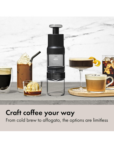 Cafetera Portátil OXO Rapid Brewer - Manual para Café Frío y Caliente