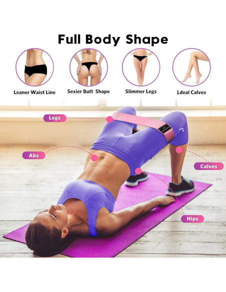 Bandas de Resistencia Renoj RB3-Pinks para Yoga y Ejercicio Bandas de Resistencia Renoj RB3-Pinks para Yoga y Ejercicio