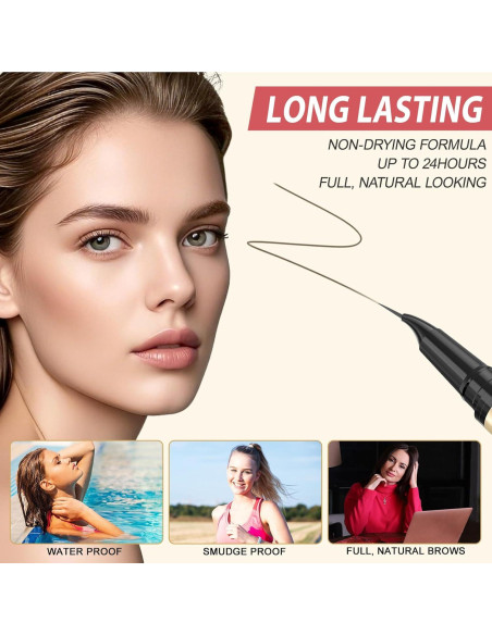 Lápiz de Cejas 2-en-1 LAVONE Microblading Marrón Ceniza Lápiz de Cejas 2-en-1 LAVONE Microblading Marrón Ceniza