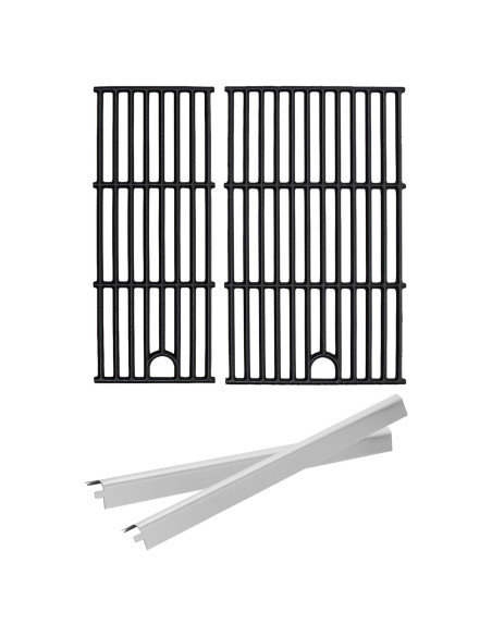 Rejilla de Parrilla y Placa de Calor BQMAX para Charbroil 2 Quemadores Rejilla de Parrilla y Placa de Calor BQMAX para Charbroil 2 Quemadores