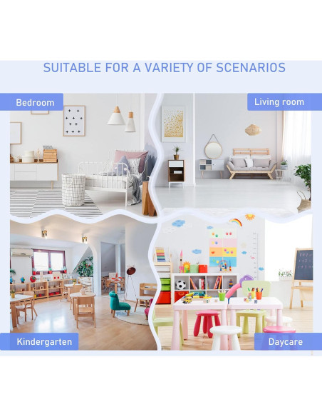 Conjunto de Mesa y Sillas para Niños Qaba 4 Piezas Madera Gris/Blanco Conjunto de Mesa y Sillas para Niños Qaba 4 Piezas Madera Gris/Blanco