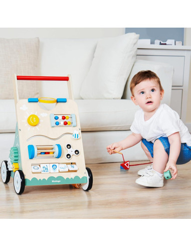 Andador de Madera Medoga BW001 para Bebés 10 en 1 Ajustable