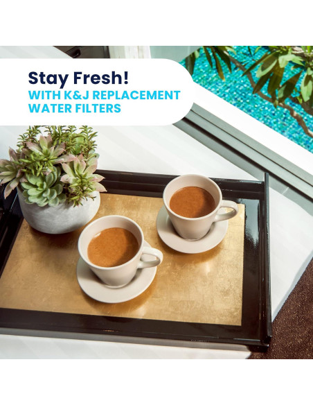 Filtros de Agua de Carbón K&J para Cafeteras Keurig - Paquete de 6 Filtros de Agua de Carbón K&J para Cafeteras Keurig - Paquete de 6