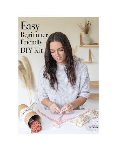 Kit de Macramé Aesthetic Creative para 3 Soportes de Plantas