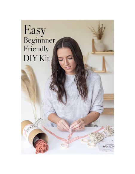 Kit de Macramé Aesthetic Creative para 3 Soportes de Plantas Kit de Macramé Aesthetic Creative para 3 Soportes de Plantas