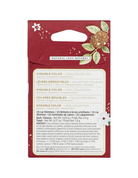 Set de Regalo Burt's Bees - 3 Brillos Labiales Naturales Set de Regalo Burt's Bees - 3 Brillos Labiales Naturales