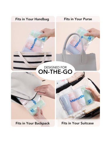 Botellas de Viaje Valourgo 100ml Aprobadas por TSA 4Pcs