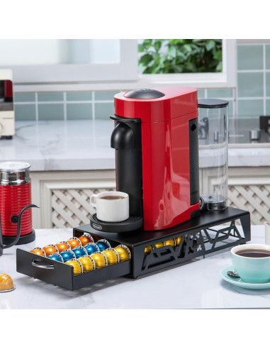 Organizador de Cápsulas de Café FlagShip Metal Negro 30 Cápsulas