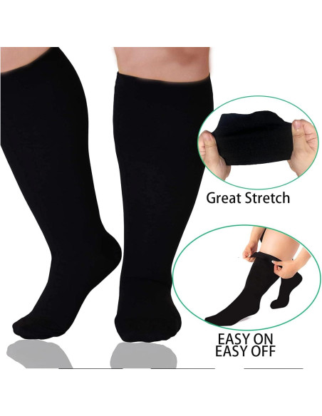3 Pares de Medias de Compresión GET-FA Talla Extra Grande 20-30mmHg 3 Pares de Medias de Compresión GET-FA Talla Extra Grande 20-30mmHg