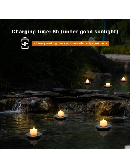 Luces Flotantes Solares GGNOO para Piscina - 5 Piezas Luces Flotantes Solares GGNOO para Piscina - 5 Piezas