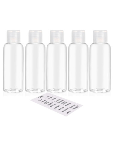 Paquete de 5 botellas de viaje DNSEN 100ml a prueba de fugas