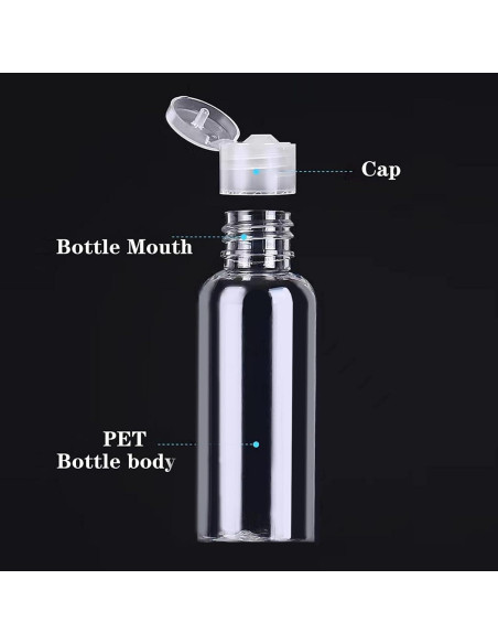 Paquete de 5 botellas de viaje DNSEN 100ml a prueba de fugas Paquete de 5 botellas de viaje DNSEN 100ml a prueba de fugas