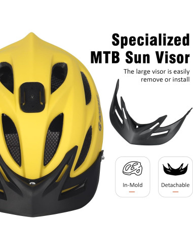 Casco de Bicicleta Bosoar GH-17 Amarillo Cromado 55-61 cm