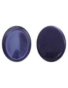 Piedras de Chakra Hxswkk 2PCS Arena Azul Pulidas 4.6x3.6cm