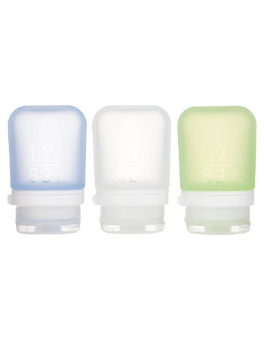 Botella de Viaje Silicona Refillable humangear GoToob+ 53ml 3-Pack