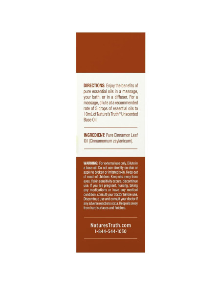 Aceite Esencial de Canela La Verdad de la Naturaleza 15 mL Aceite Esencial de Canela La Verdad de la Naturaleza 15 mL
