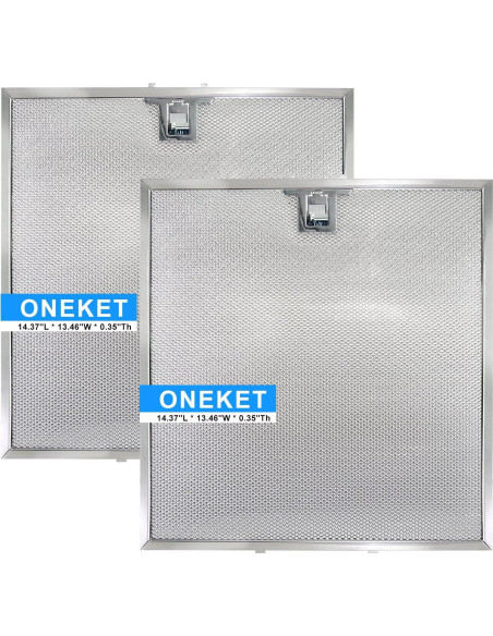 Filtros de Campana Extractora Oneket WA0575 - Paquete de 2 Filtros de Campana Extractora Oneket WA0575 - Paquete de 2