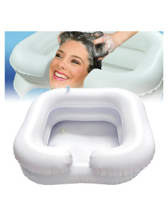 Lavabo Inflable Pilarmuture para Lavar Cabello en Cama - Blanco
