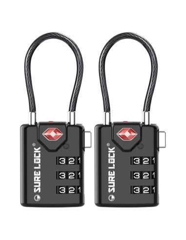Candados de Viaje Sure Lock TSA 2 Pack con Indicador
