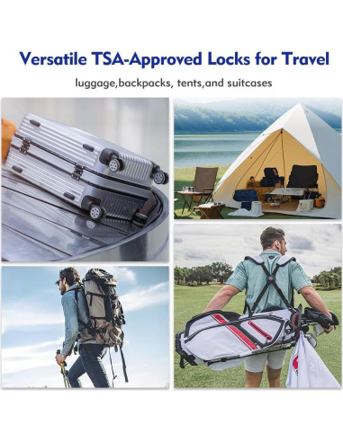 Candados de Viaje Sure Lock TSA 2 Pack con Indicador