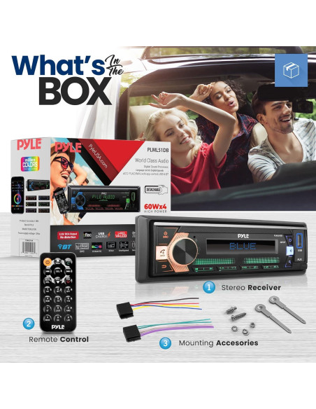 Amplificador Estéreo PyleUSA PLML51DB 300W Bluetooth USB AUX Amplificador Estéreo PyleUSA PLML51DB 300W Bluetooth USB AUX