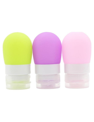 Botellas de Viaje de Silicona Mziart 38.4 ml - Paquete de 3