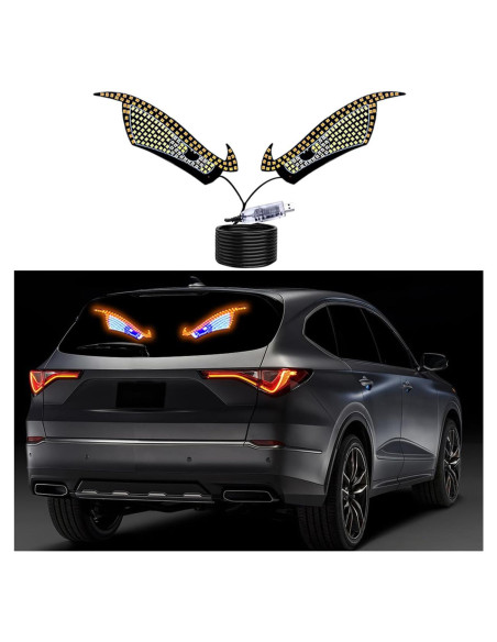 Luces LED Ojo Demonio para Auto Lcxecnw USB 5V 11 Modos Luces LED Ojo Demonio para Auto Lcxecnw USB 5V 11 Modos