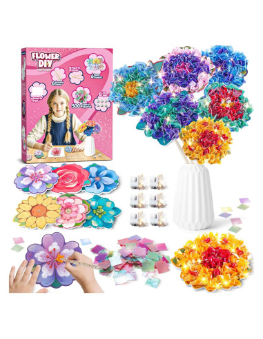 Kit de Manualidades Fortand Ramo de Flores con Luces LED