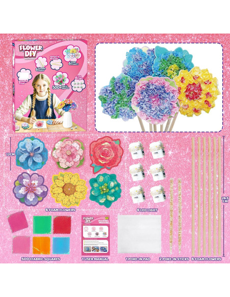 Kit de Manualidades Fortand Ramo de Flores con Luces LED Kit de Manualidades Fortand Ramo de Flores con Luces LED