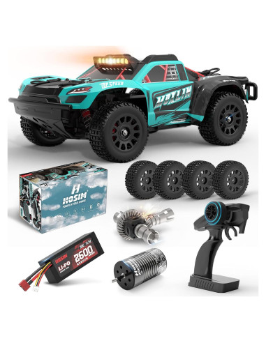 Coche RC Brushless Hosim M13 4x4 Todo Terreno 80km/h Verdeazul